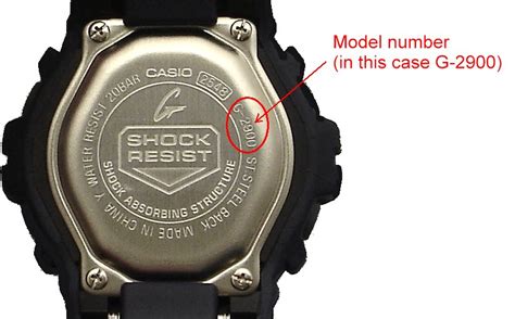 g shock watch identification check